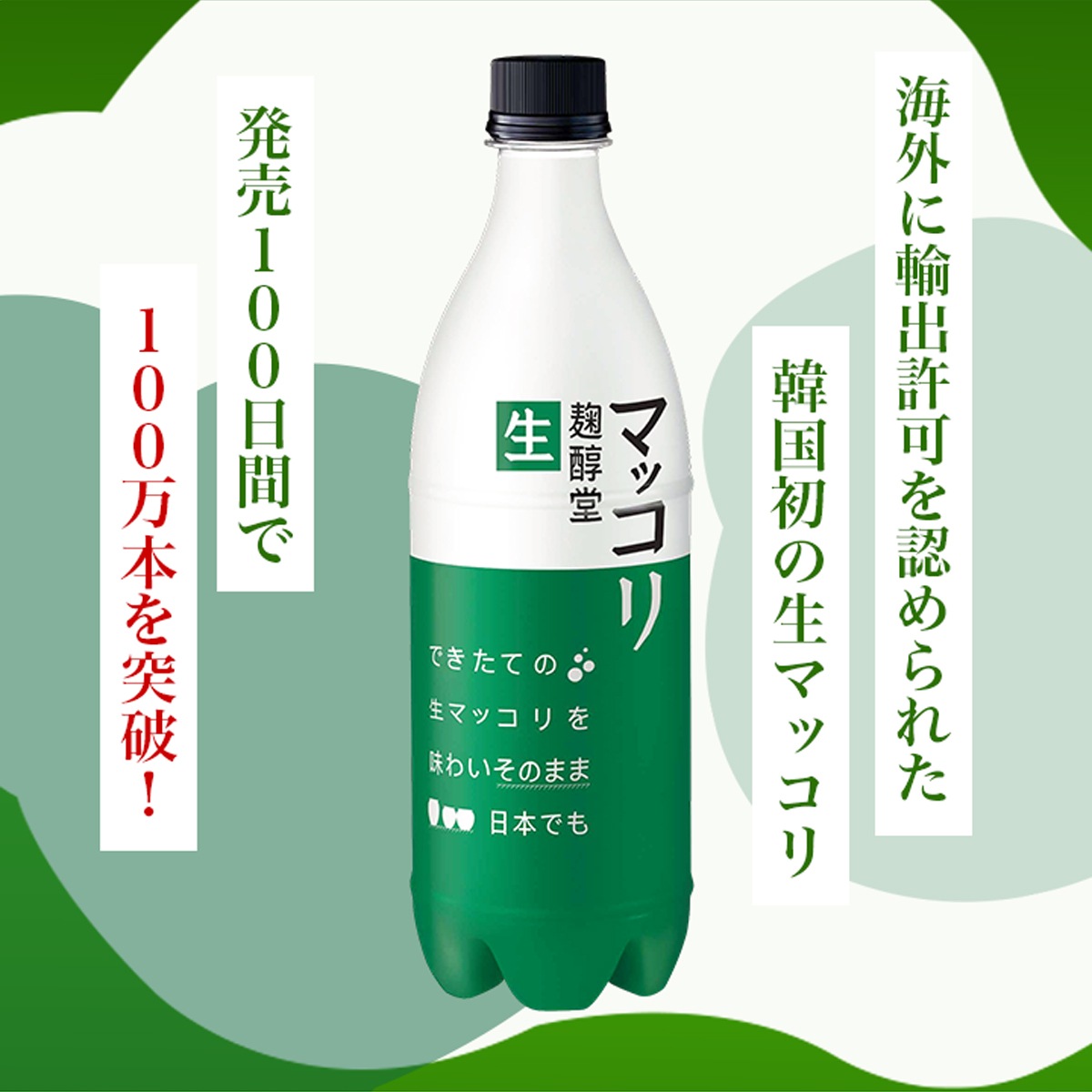 麹醇堂生マッコリ750ml×12本 クッスンダン センマッコリ クール冷蔵