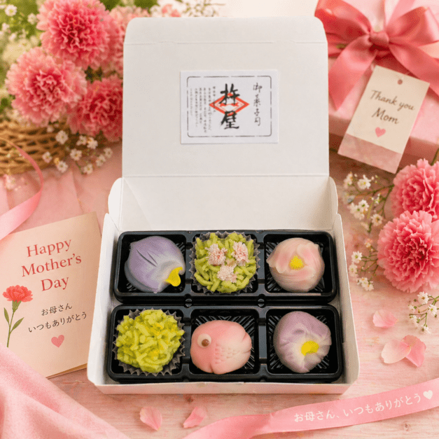 【母の日におすすめ】季節の上生菓子の詰め合わせ 6個入り 