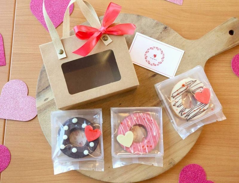 【バレンタイン限定】チョコ掛けバウム 3個入り クラフトBOX