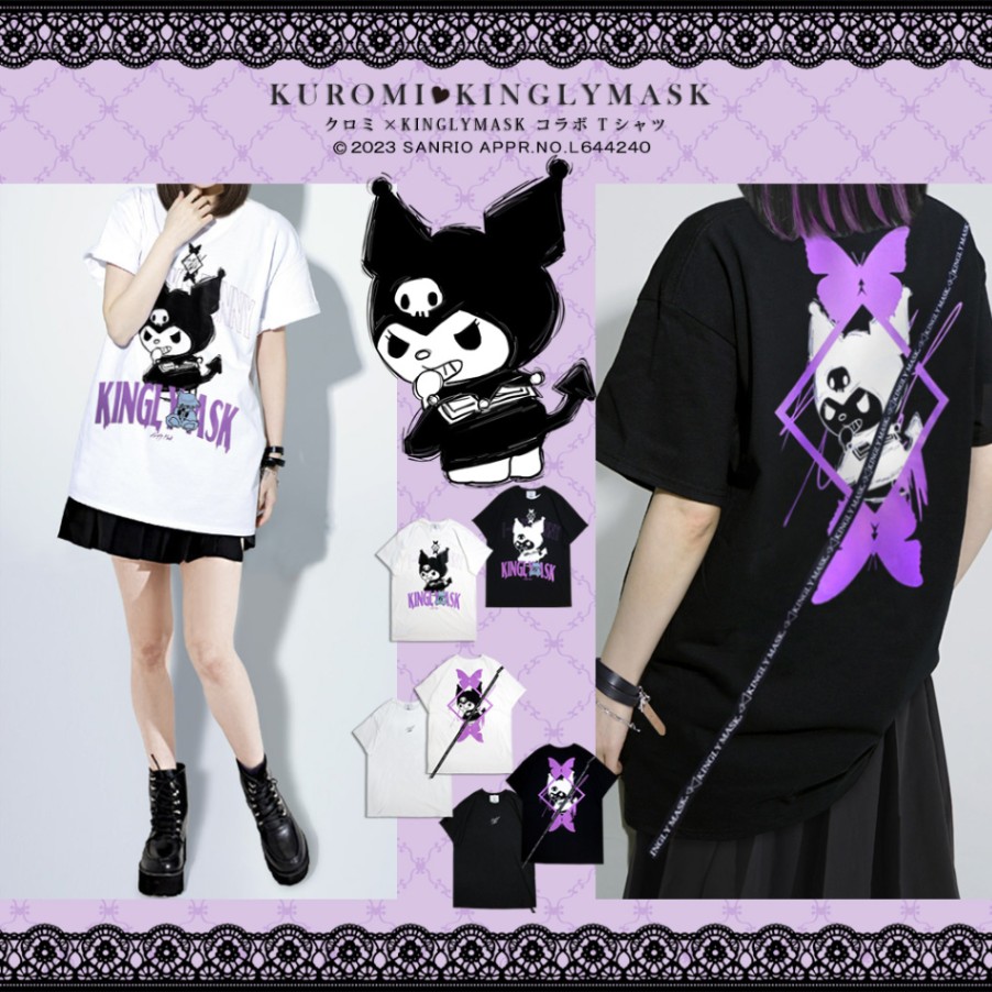 【sakayori】KUROMI クロミ Tシャツ KUROMI'S round half sleeve T-SHIRT (Turn around) – Sakayori
