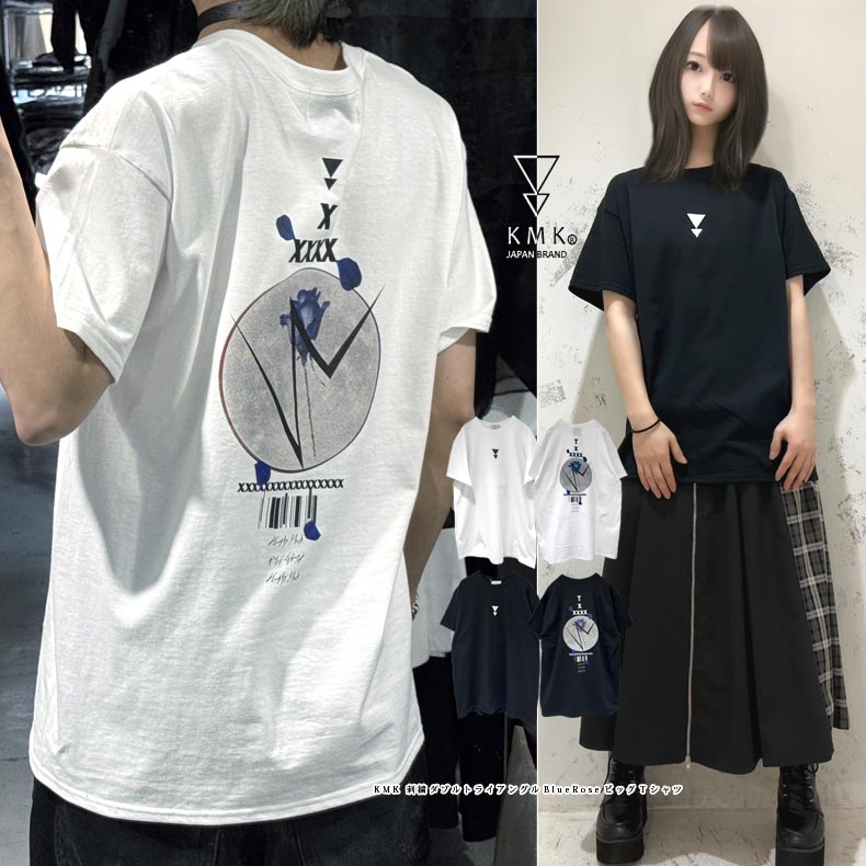 ��KMK 2026 SUMMER T COLLECTION��KMK �ɽ����֥�ȥ饤���󥰥�BlueRose�ӥå�T����ĸ��� ���󥰥꡼�ޥ��� ��� ��ǥ����� ��˥��å��� �˽����� KINGLYMASK ���ꥸ�ʥ� 2026 �� S/S ����