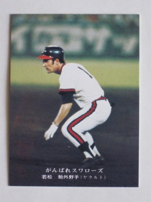 75237 カルビープロ野球カード 75年 No.237 ヤクルト 若松勉 美