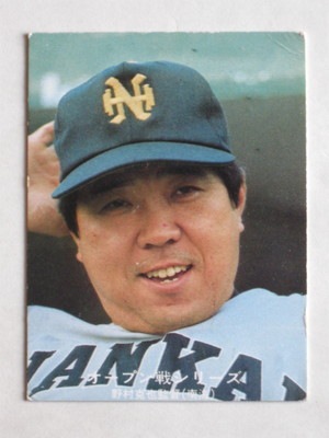 もらって嬉しい出産祝い No.190 1977年 カルビープロ野球カード 77190 南海 並 野村克也 スポーツ選手