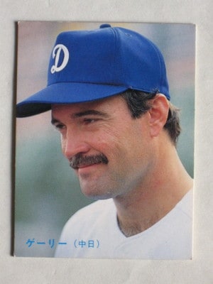 昔のプロ野球カード　カルビー 87109 カルビープロ野球カード 1987年 No.109 中日 ゲーリー 並上品