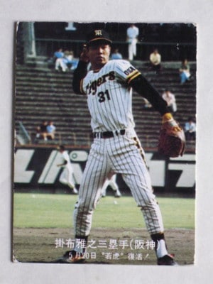 77144 カルビープロ野球カード 1977年 No.144 阪神 掛布雅之 青