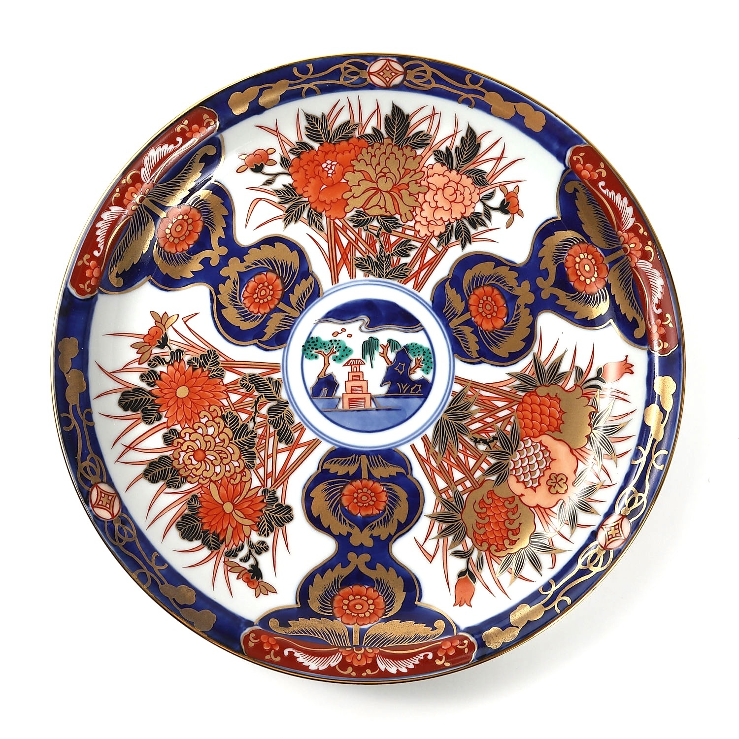 2008 オールドニッポン　金彩盛上泥漿龍図紋　皿　2客 1_000000000304.jpg?1752472847