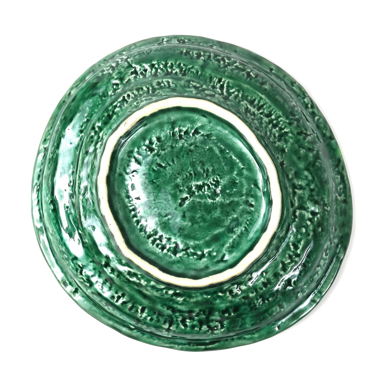 美濃焼】緑釉黄流し六兵衛7.0皿｜創亭やぶきたオンライン