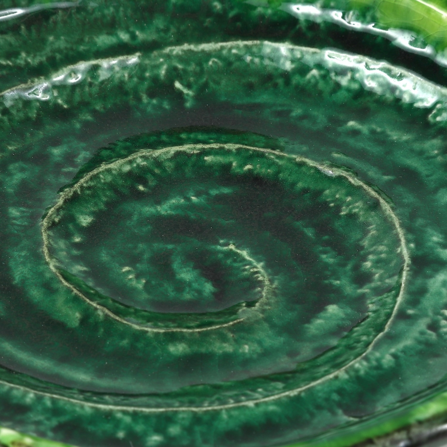 美濃焼】緑釉黄流し六兵衛7.0皿｜創亭やぶきたオンライン