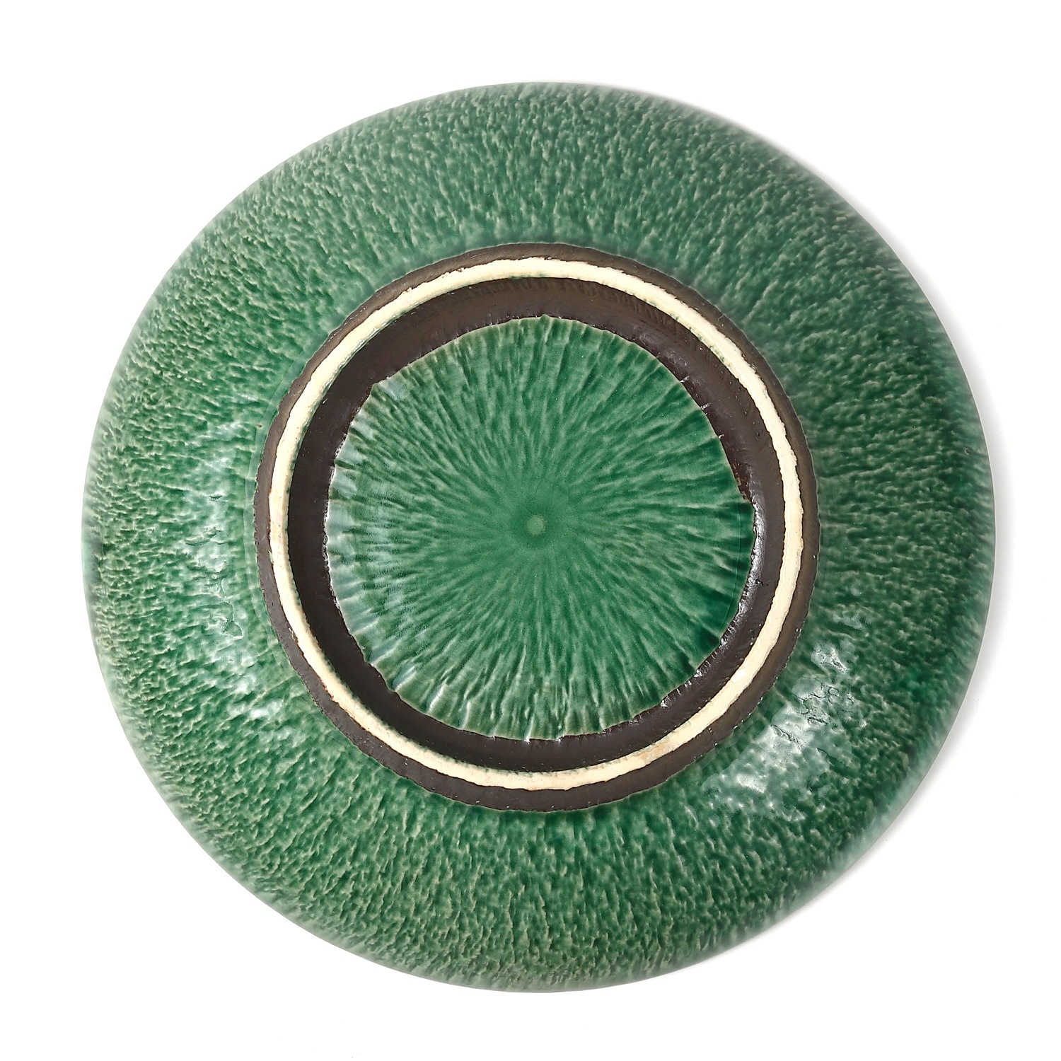 美濃焼】緑釉黄流しトチリ8.0鉢｜創亭やぶきたオンライン