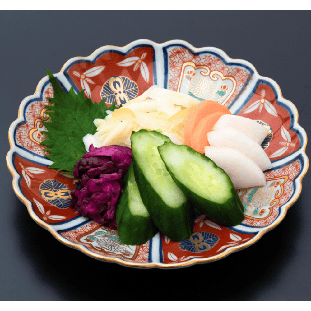 林九郎窯】地紋割菊花紋取皿｜創亭やぶきたオンライン