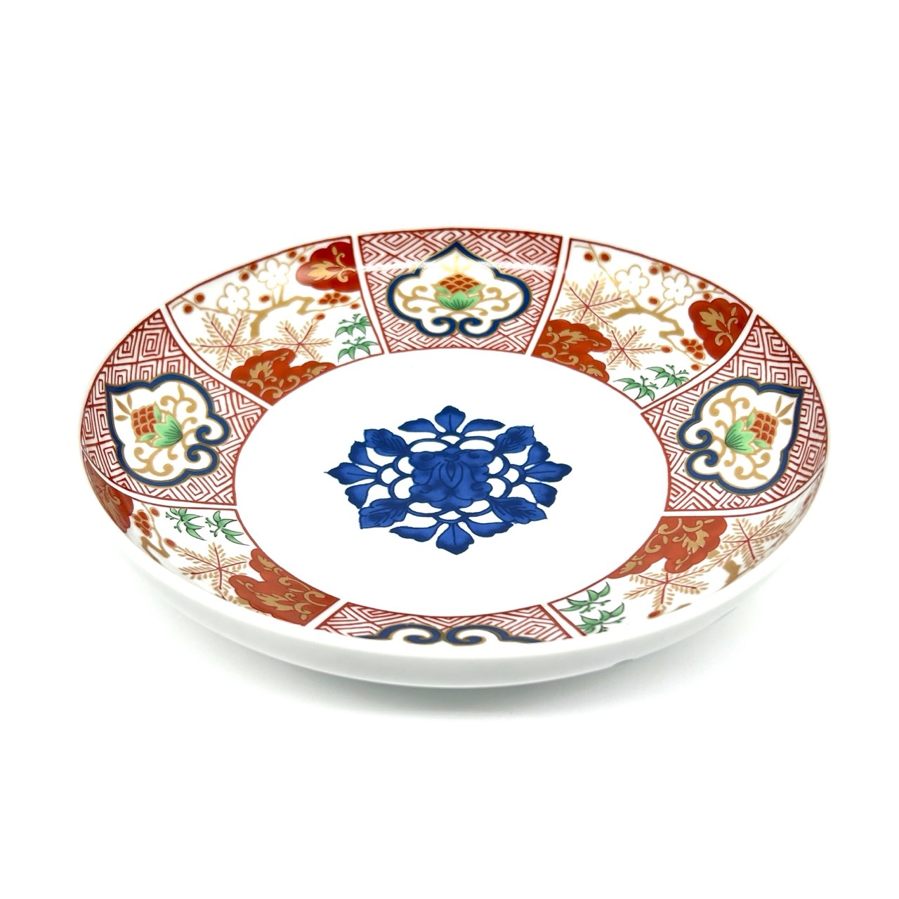 美山窯】染錦窓絵霊芝文和皿【波佐見焼】｜創亭やぶきたオンライン