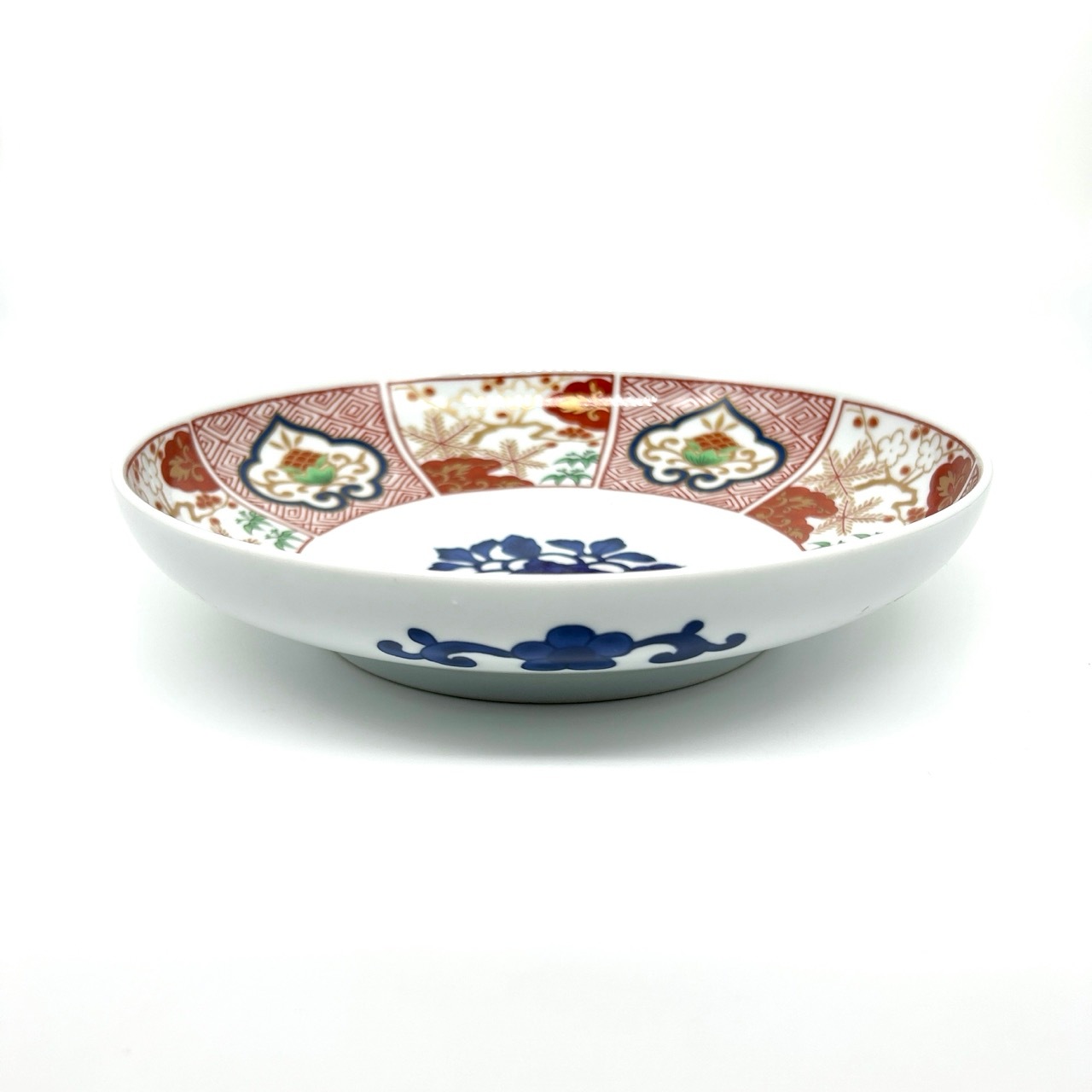 美山窯】染錦窓絵霊芝文和皿【波佐見焼】｜創亭やぶきたオンライン