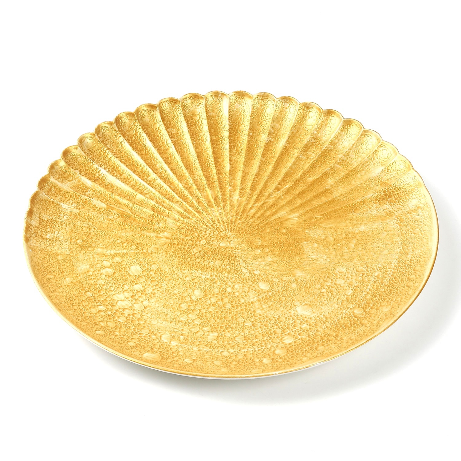 吉右衛門窯】白泡化粧雲母金片菊割23cmプレート【有田焼】｜創亭やぶき