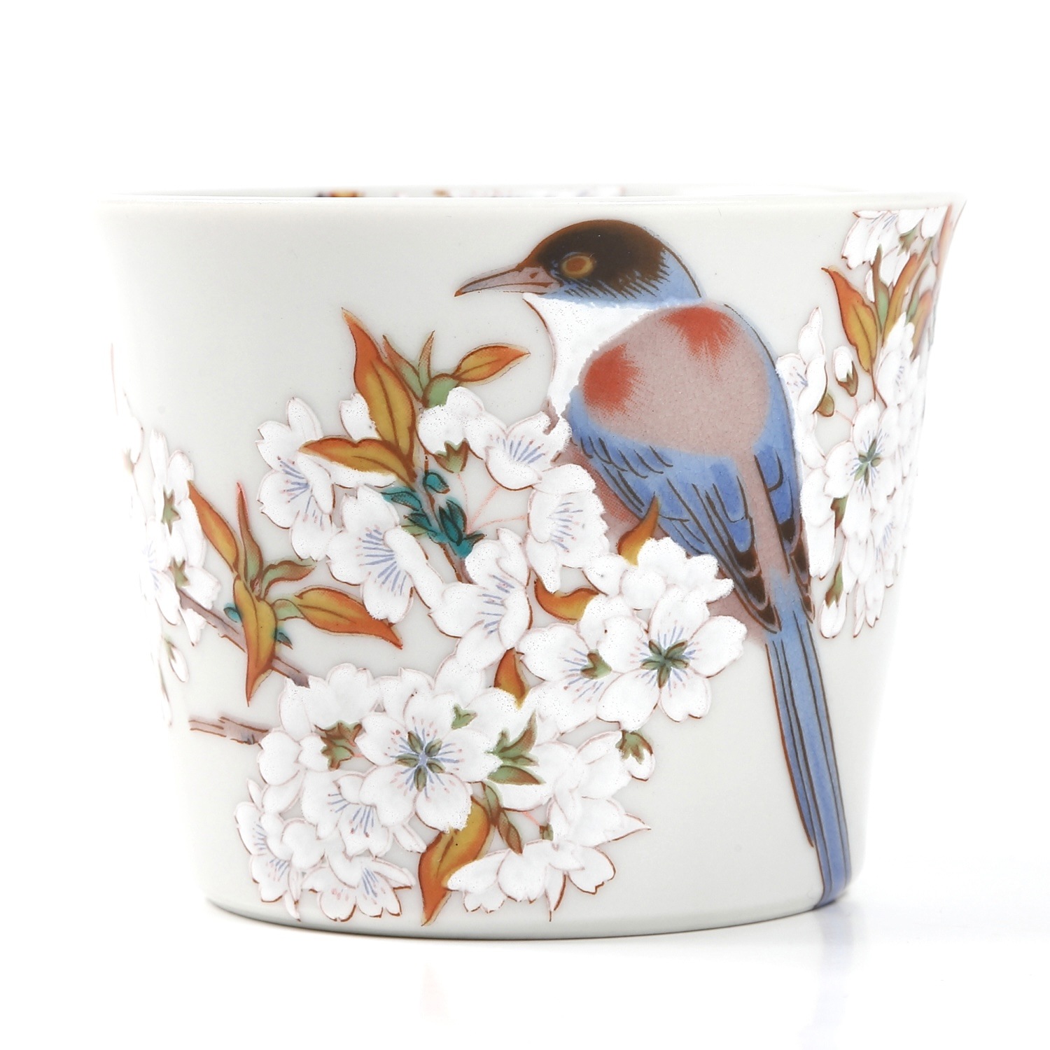 江戸中　極上　のぞき猪口　九谷　赤絵金彩　桜、人物、菖蒲図　イビツ形 151506200_o2.jpg?
