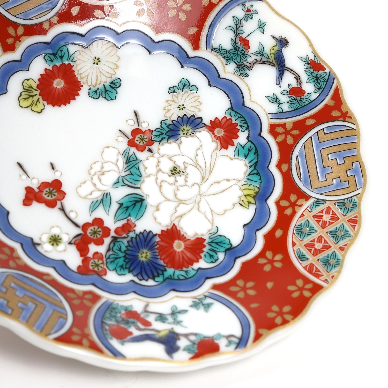 九谷焼】3号菊皿・時代画風庄三【青郊】｜創亭やぶきたオンライン