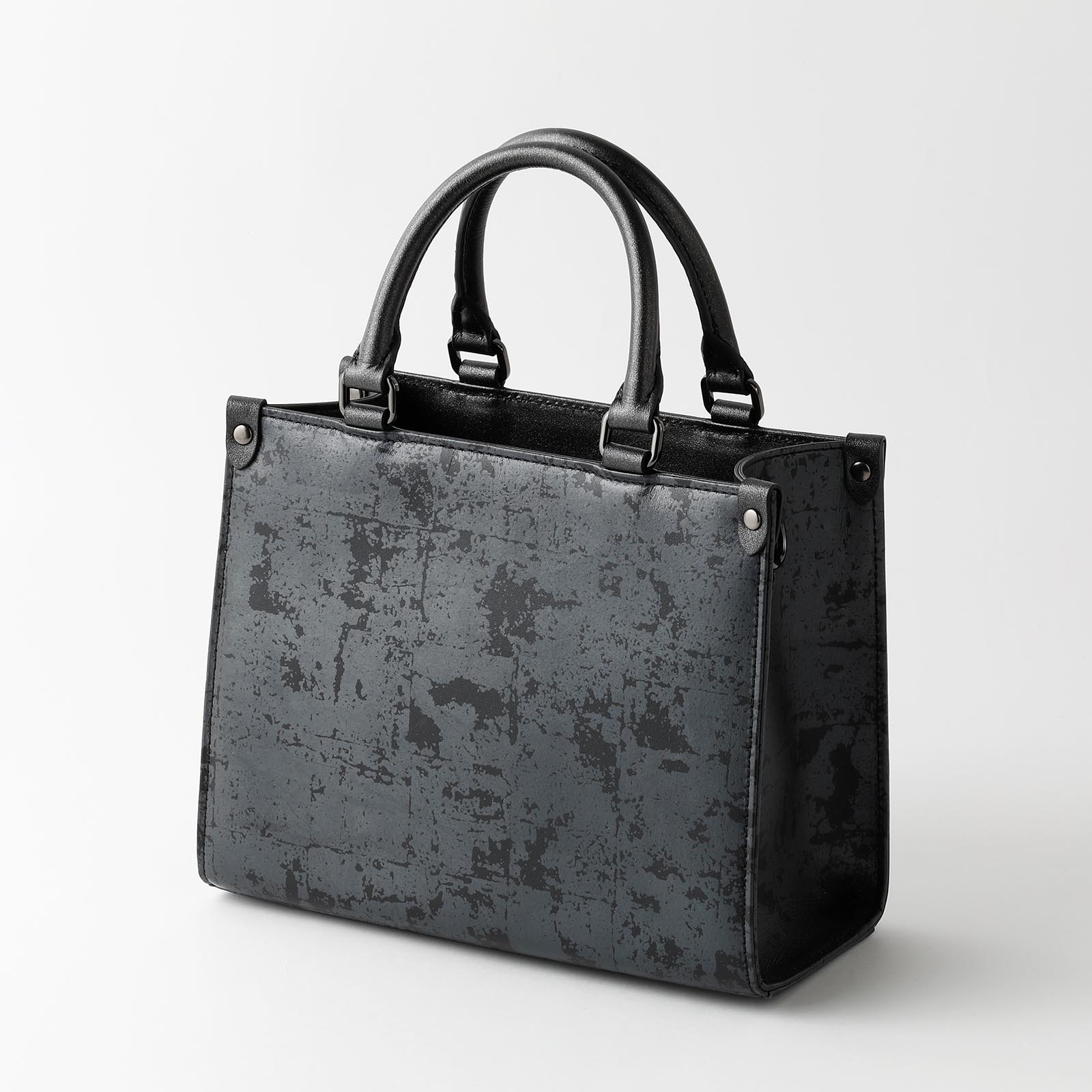 KYOTO Leather スクエアバッグ ブラック