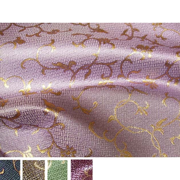 金襴生地 定番　-唐草に網代文-