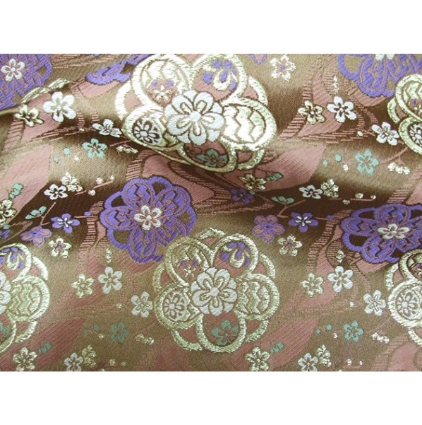 金襴生地 定番　-八重梅に流水-