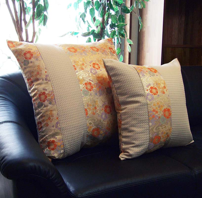 和モダンクッションカバー -枝梅観世流水-通販｜きんらん和布