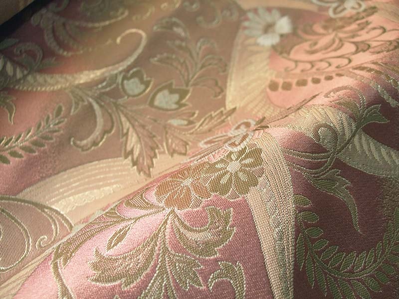 金襴生地 限定　-桜洋唐草　うす紅-
