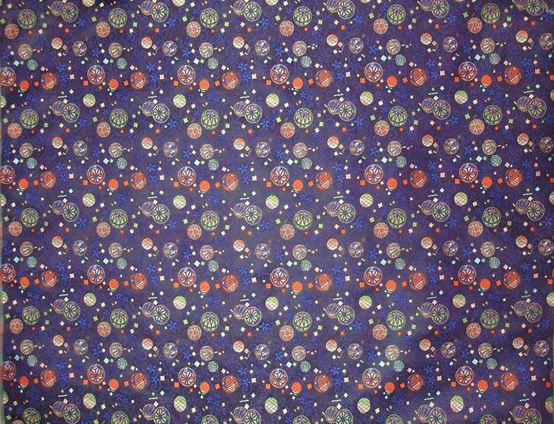 金襴生地 定番　-手毬に唐草-