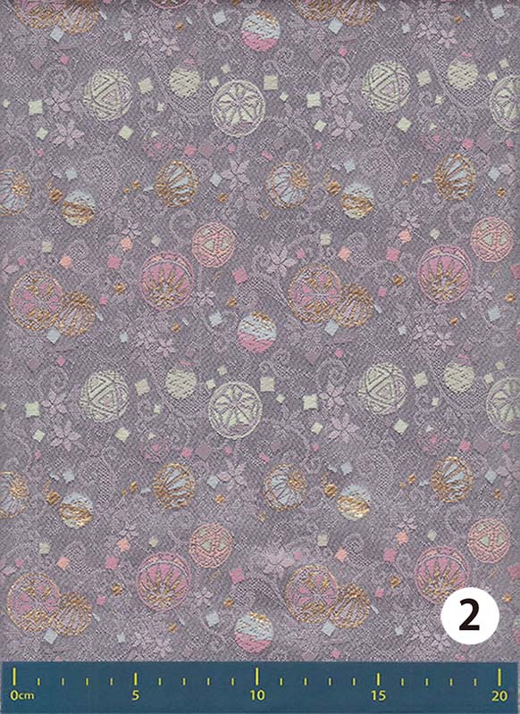 金襴生地 定番　-手毬に唐草-