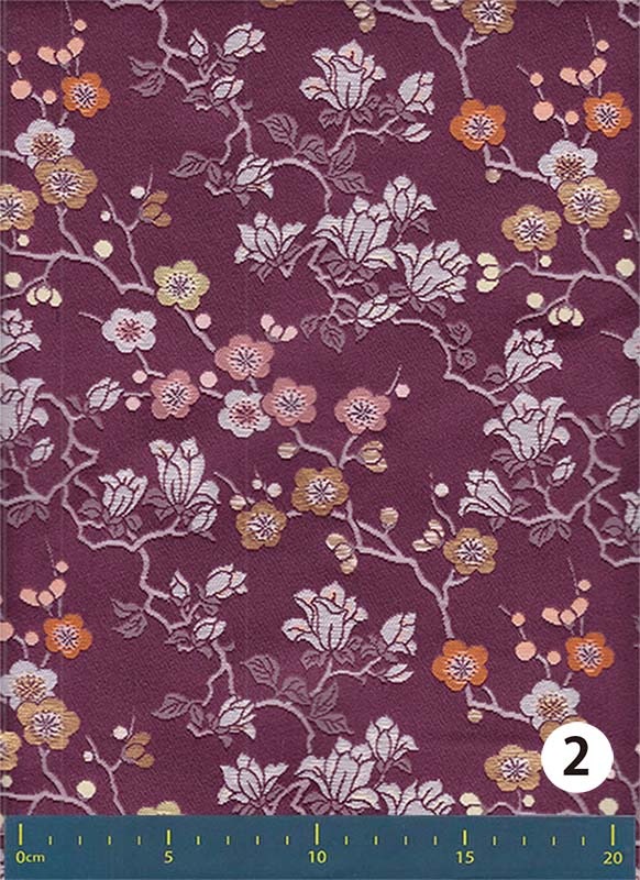 金襴生地 定番　-梅にコブシ-