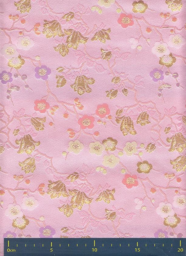 金襴生地 定番　-梅にコブシ-