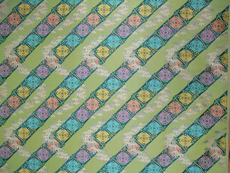 金襴生地 定番　-竹に花菱-