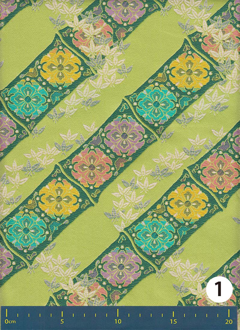 金襴生地 定番　-竹に花菱-