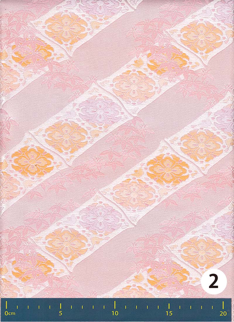 金襴生地 定番　-竹に花菱-