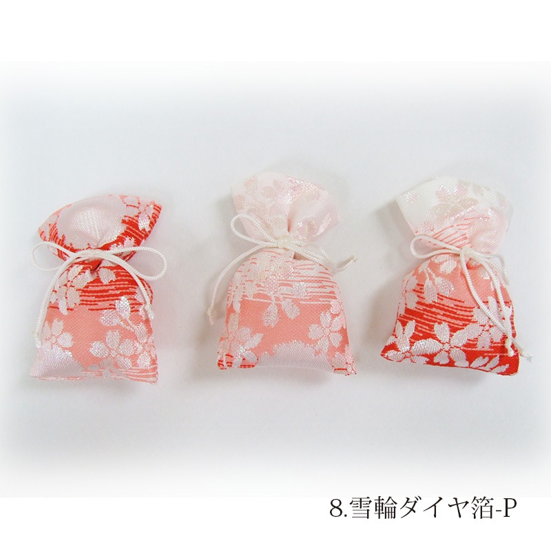 におい袋-雪輪桜ダイヤ箔-P
