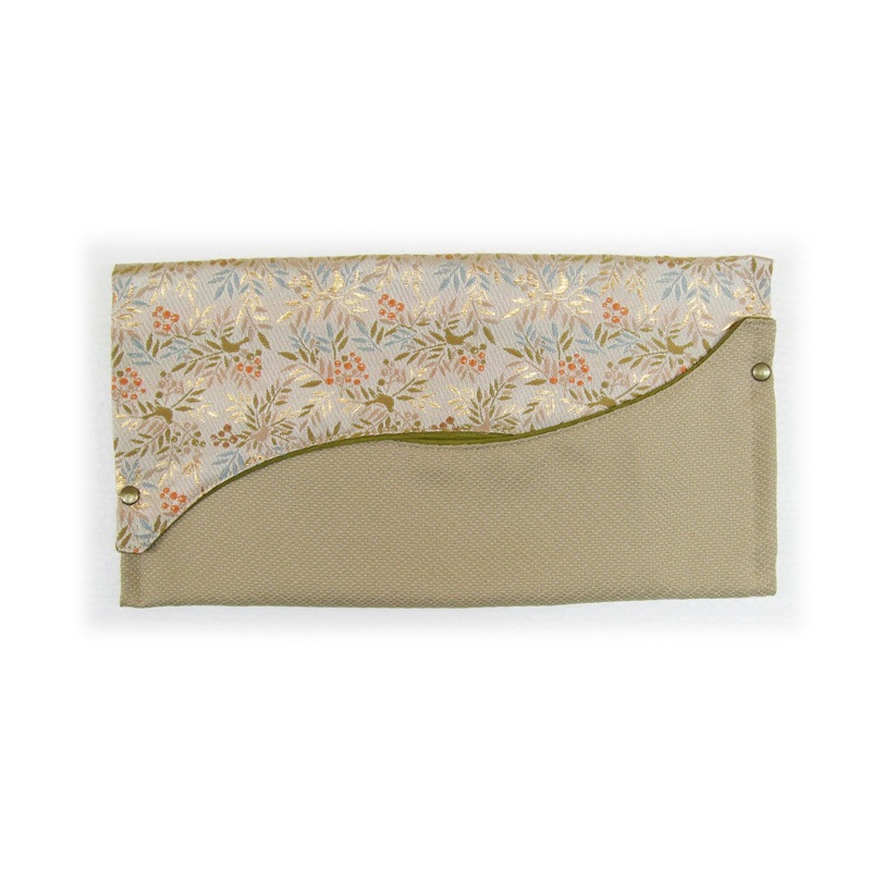 ティッシュカバー　-瑞鳥南天文様-