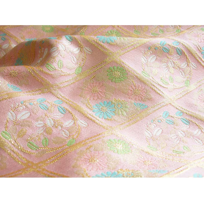 金襴生地 定番　-花丸格子-