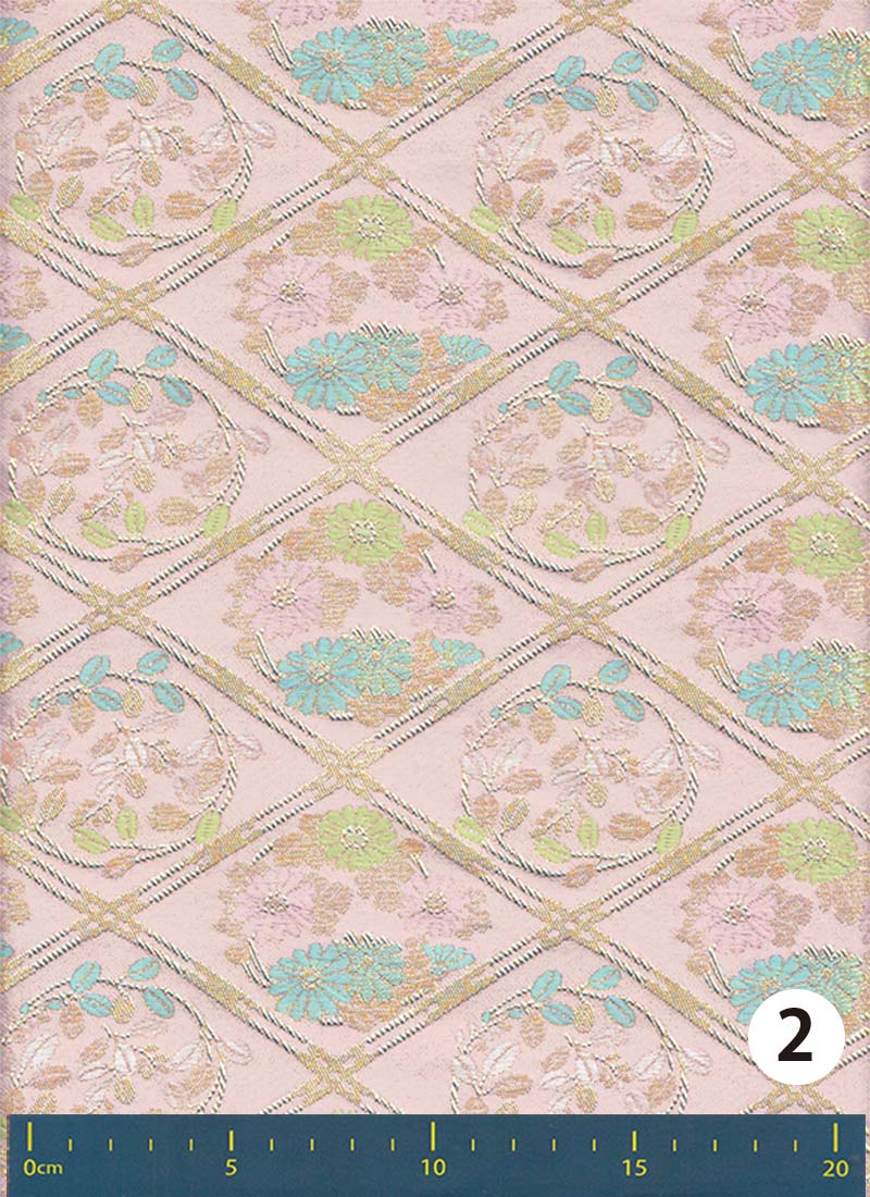 金襴生地 定番　-花丸格子-