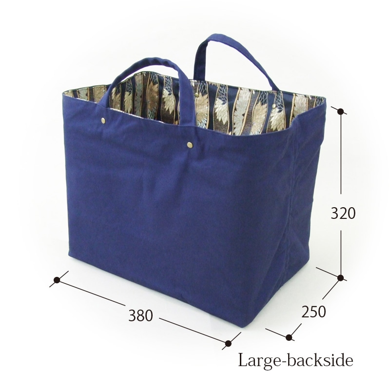 収納バッグ　-立涌に八重菊緞子-