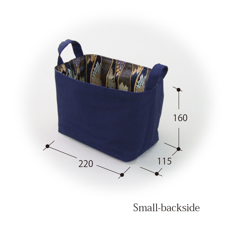 収納バッグ　-立涌に八重菊緞子-