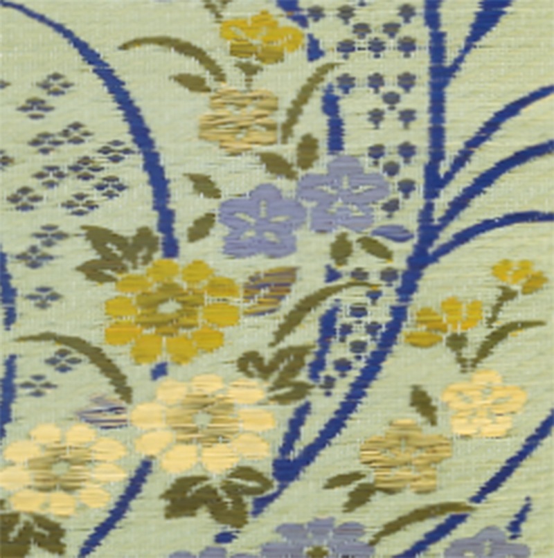 い草製 花柄座布団　12枚入り 純国産 袋織 い草御前（仏前）ござ 『蓮の花』 座布団70×70cm IKEHIKO