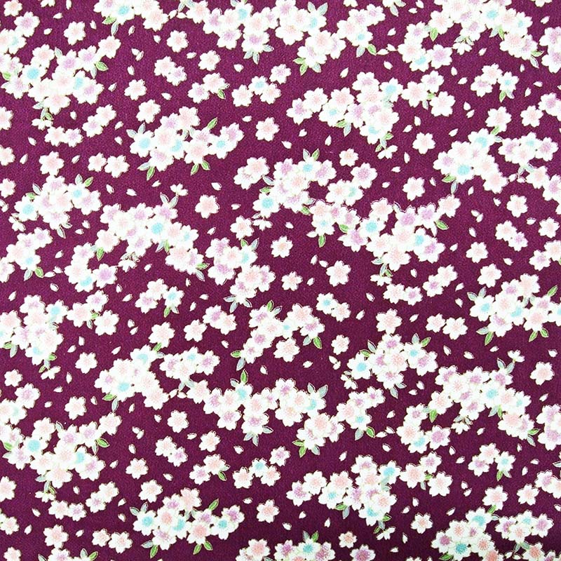 限定ちりめん友禅　-金糸目桜尽くし-