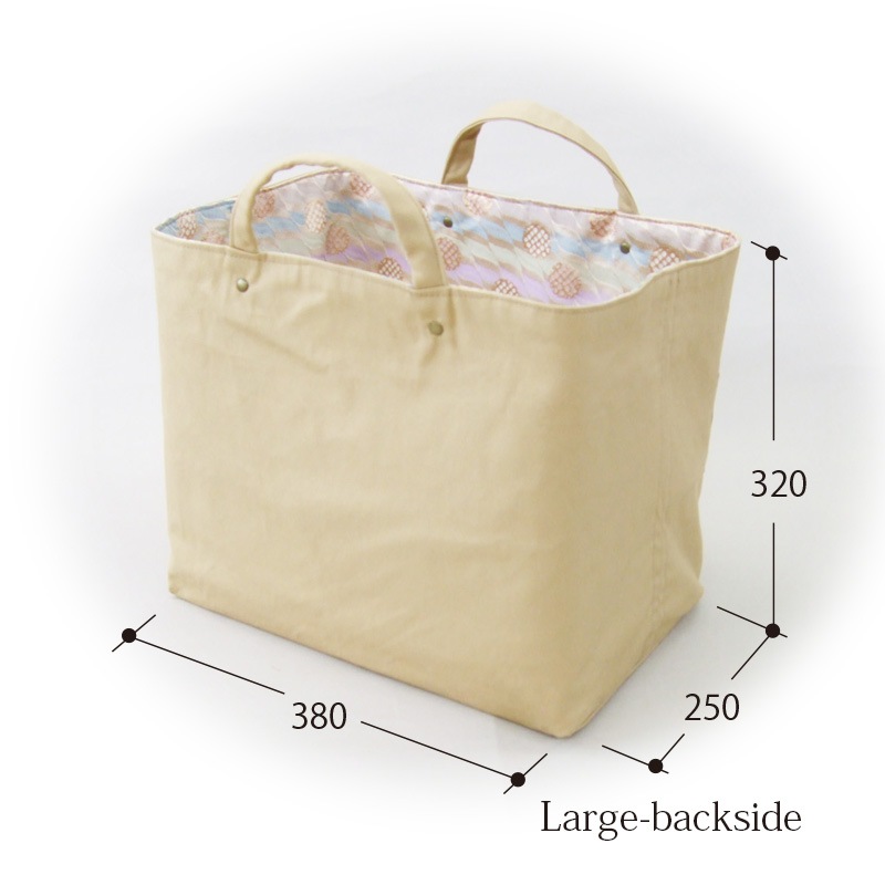 収納バッグ　-雪輪に波柄ぼかし-