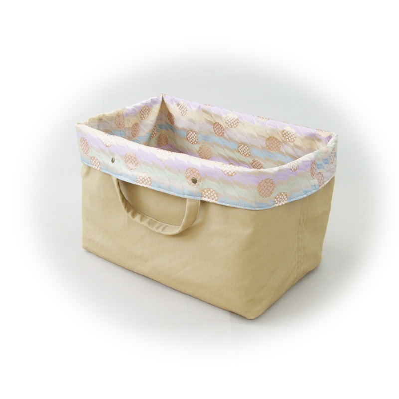 収納バッグ　-雪輪に波柄ぼかし-