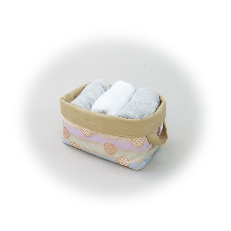 収納バッグ　-雪輪に波柄ぼかし-