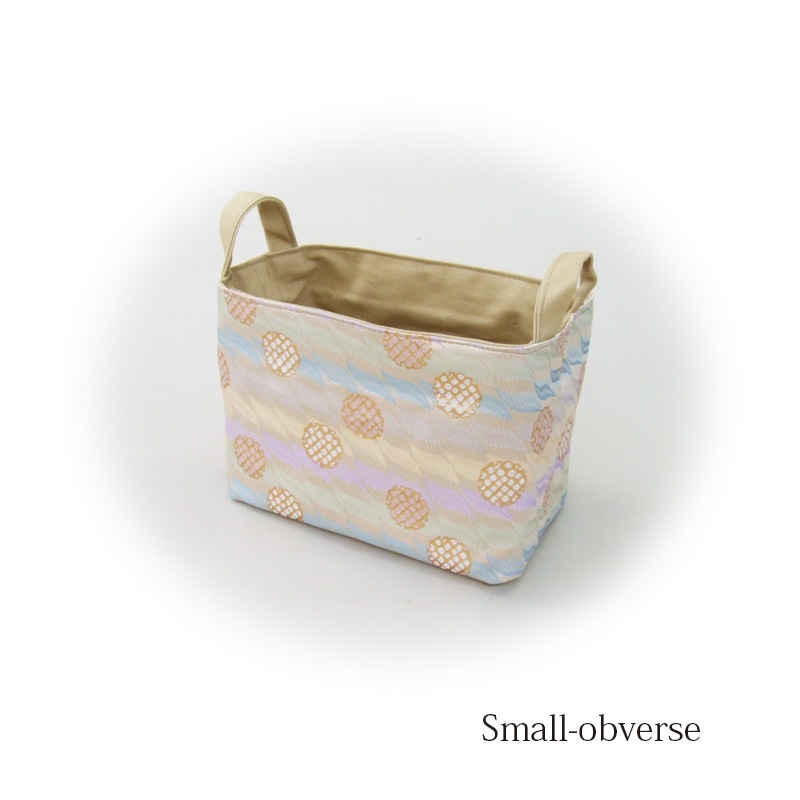 収納バッグ　-雪輪に波柄ぼかし-