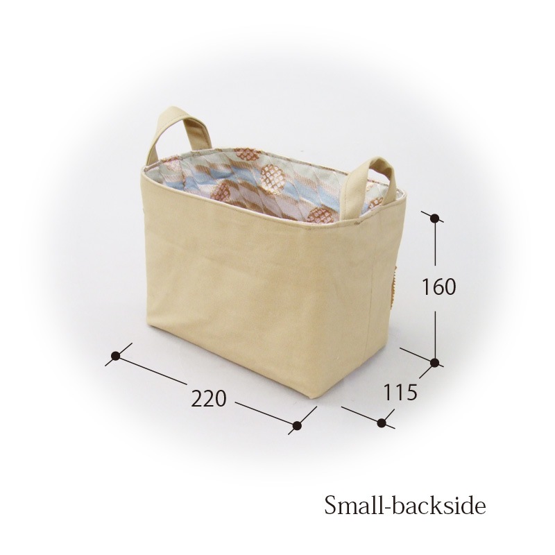 収納バッグ　-雪輪に波柄ぼかし-