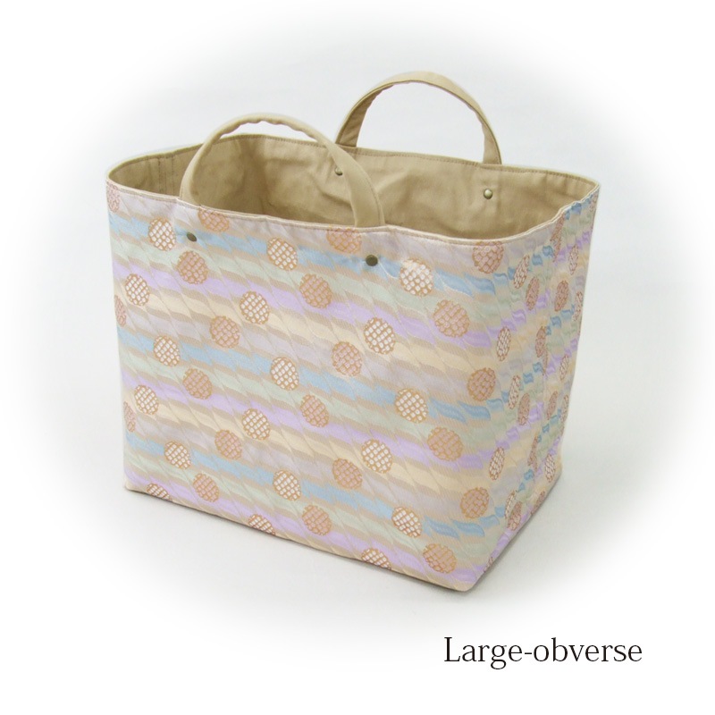 収納バッグ　-雪輪に波柄ぼかし-