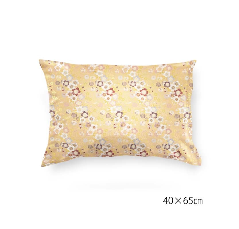 金襴クッションカバー　-京有職　さくら流れ-