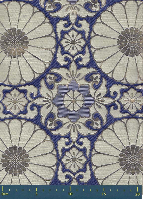 仏事用金襴　-十六菊茶胴4釜-