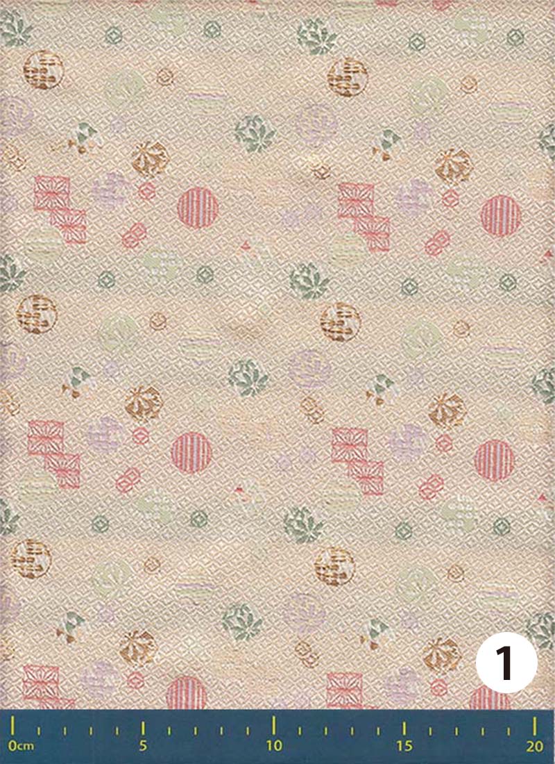 金襴生地 定番　-サークルパッチ-