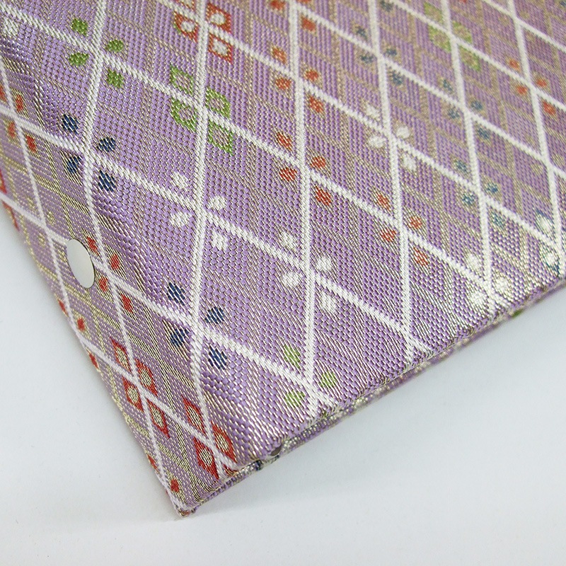 金襴ファイル　-縦菱綴れ風織-