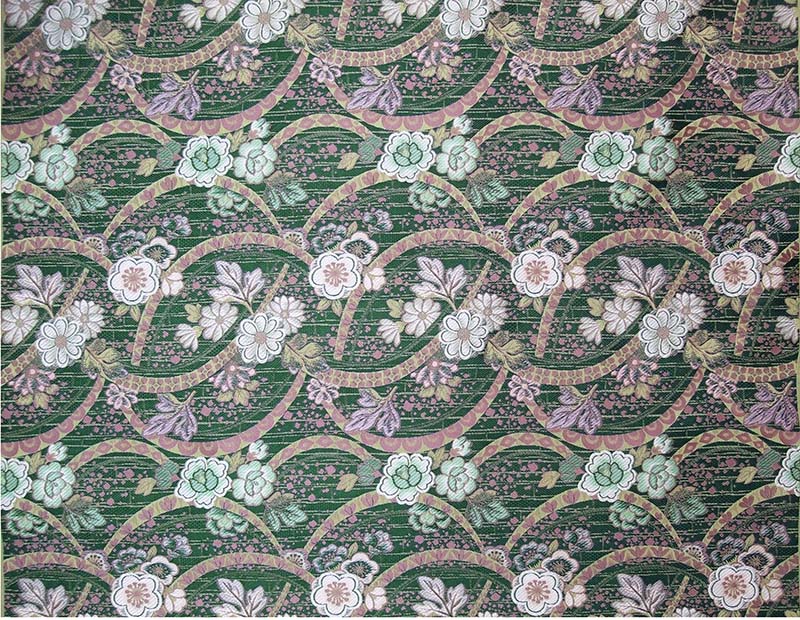 金襴生地 限定　-花かさね　緑-